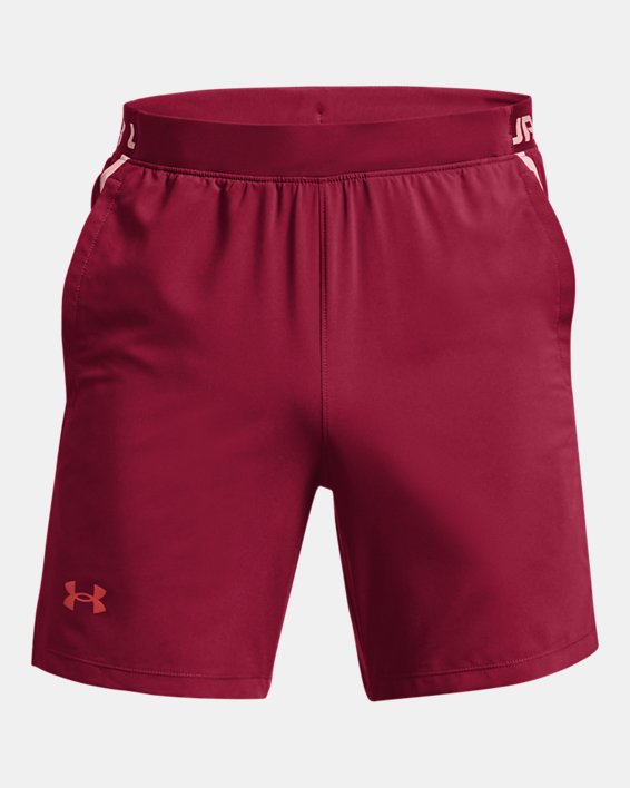 Men's UA Launch SW 7'' WM Shorts in Pink image number 5
